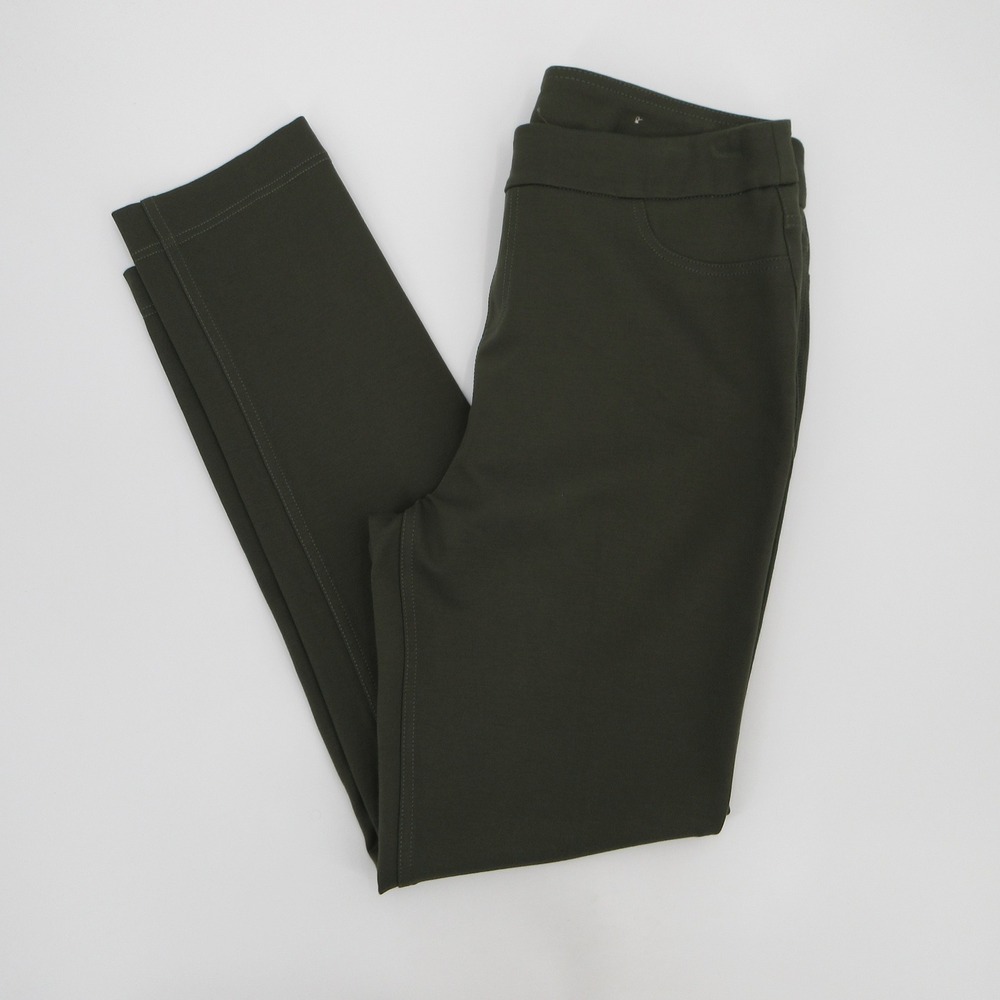 Soft Surroundings Womens Olive Green Pull On Ponte Pants Style 2AA44 Size M